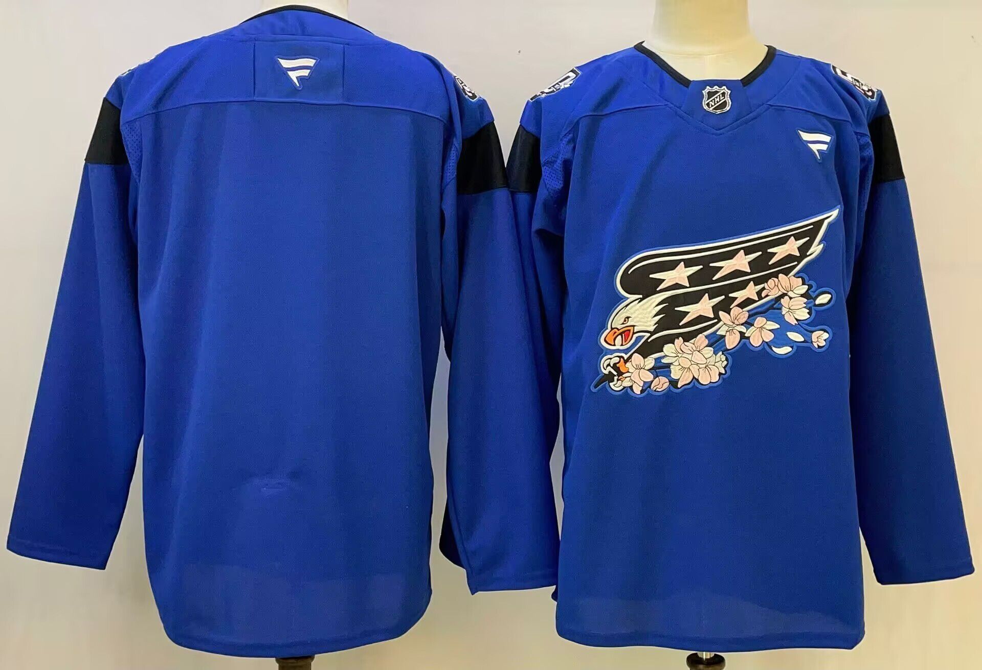Men Washington Capitals Blank Blue 2026 Adidias NHL Jersey style 001